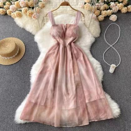 Fairy Beach Dress,seaside Strap Dress, Gentle,..