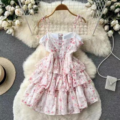 Fresh floral dress, cute peplum dre..