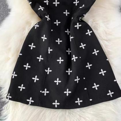 Cute Printed Dress, Little Black Dress, Summer..