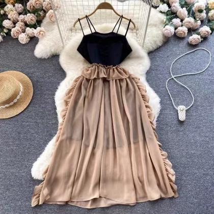 Spaghetti Strap Dress, Fairy Lace Dress,chic Dress