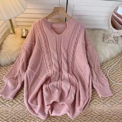 Vintage Twist Sweater, Loose, , Slouchy Pullover