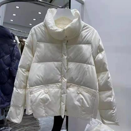 Short Down Jacket, Style, White Down Down Jacket,..