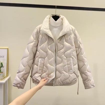 Short Down Jacket, Style, Stand Collar, Thickened,..