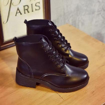 Autumn/winter, Martens Boots, Low Heel, Lace-up,..