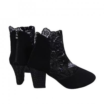Mesh High Heels, Lace Sandals With High Heels,..