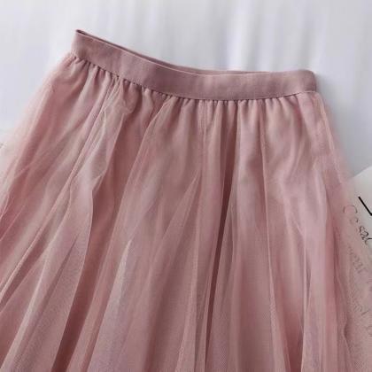 High Waist A Line Skirt, Temperament,, Fairy Skirt