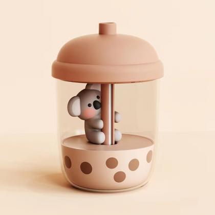 Cute Pet, Koala Milk Tea Cup Humidifier, Fog..
