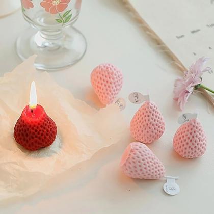 Strawberry Decorative Aromatic Candles Soy Wax..