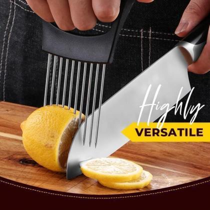 Food Slice Assistant Vegetable Holder Stainless..