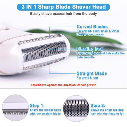 Electric Razor Painless Lady Shaver For Women Usb..