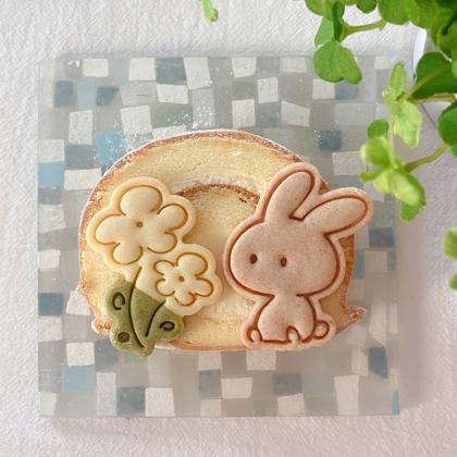 3D Cute Rabbit Cookie Embossing Mol..