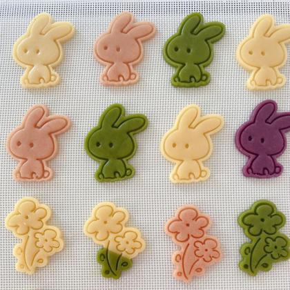 3D Cute Rabbit Cookie Embossing Mol..
