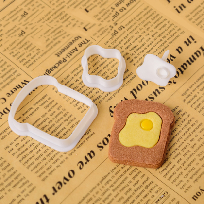 Cute Handmade Mold Creative Cartoon Omelette Toast..