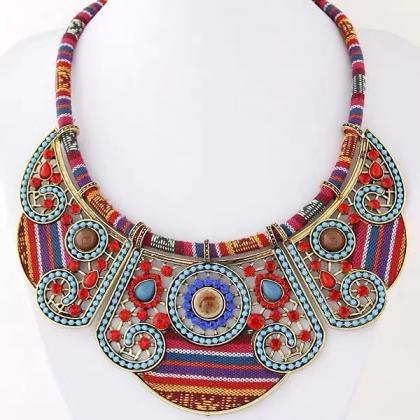 Bohemian, Ethnic Style Necklace Accessories,..