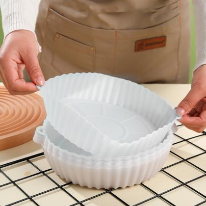 Reusable Air Fryer Silicone Tray Easy To Clean..