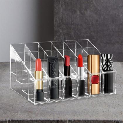 24 Grid Lipstick Holder Acrylic Cosmetics Storage..