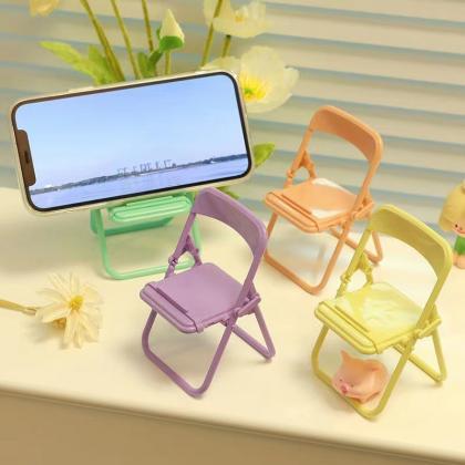 Portable Mini Mobile Phone Stand Desktop Chair..