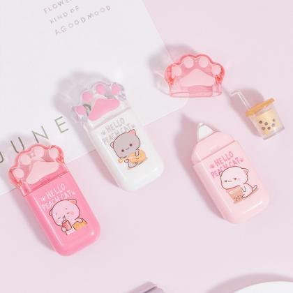 5mm*6m Kawaii Peach Cat White Out Correction Tape