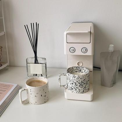 Ceramic Coffee Mug Tea Cup Dotted Drinkware Couple..