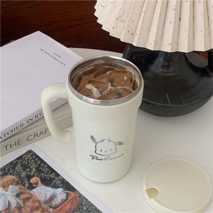 Cute Puppy Thermos Cup For Milk Espresso Coffee..