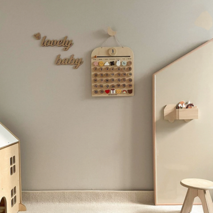 Ins Wooden Lovely Baby Wall Stickers Simple Wooden..
