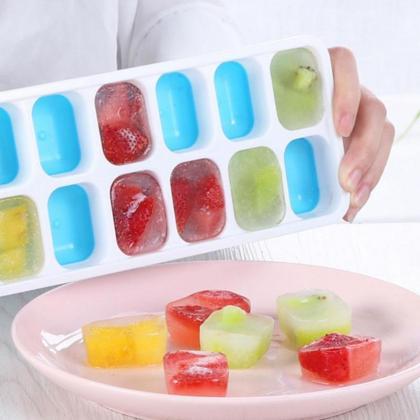 Food Grade Ice Cube Molds 14 Grids Silicone Ice..