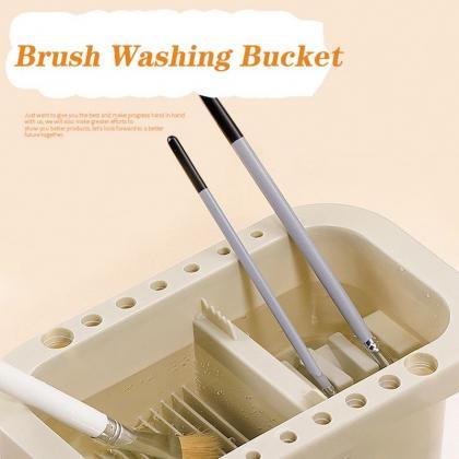Brush Washing Bucket Multifunction Pen Barrel..