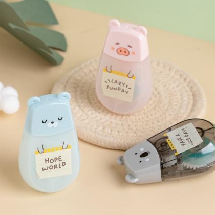 1 Pc Cute Animals Mini Double Sided Adhesive Tape