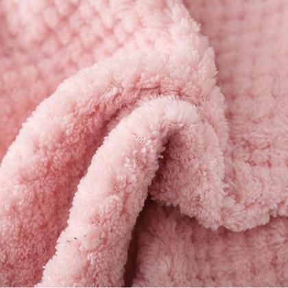 Thick Coral Fleece Soft Hand Towel ..