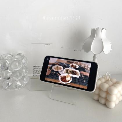 Simple Transparent Acrylic Phone Holder