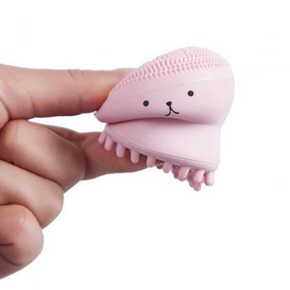 Cute Small Octopus Silicone Wash Br..
