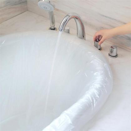 1pc Travel Disposable Bathtub Cover..