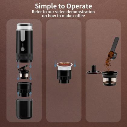 Portable Electronic Coffee Maker Rechargeable..