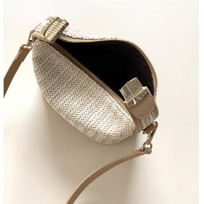 Straw Handbag For Women Shoulder Bags Small..