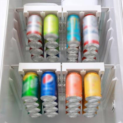 Refrigerator Organizer Drawer Soda Can Dispenser..