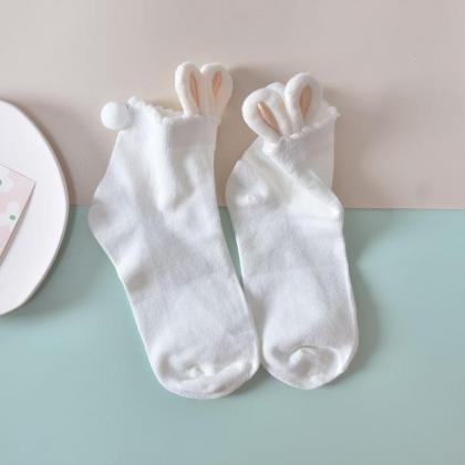 Kawaii Lolita Socks Cute Rabbit Ear Socks