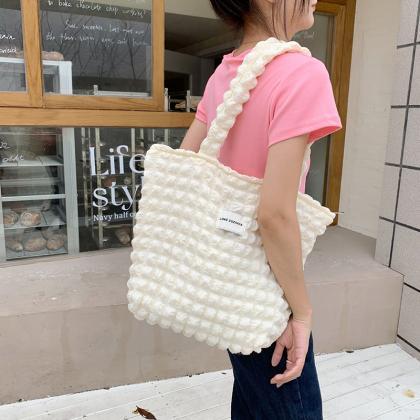 Fashion Cloud Bubble Flower Shoulder Bag