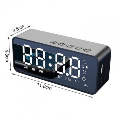 Wireless Bluetooth Speaker Small Mini Alarm Clock..