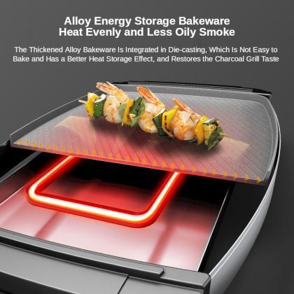 Electric Grill Oven For Home Barbecue Without..