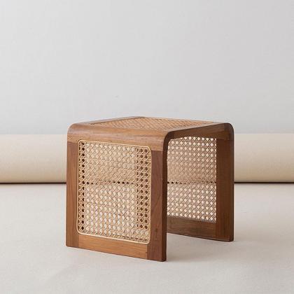 Rattan Table Small Square Tables Solid Wood Coffee..