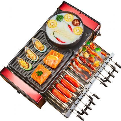 Household Electric Grill Three-in-one Machine..