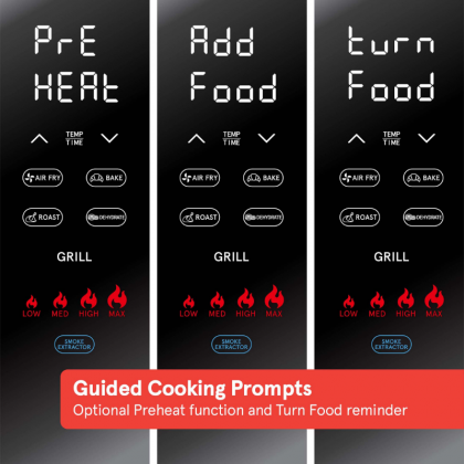 Indoor Smokeless Grill With Guided Cooking