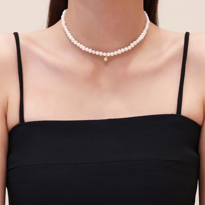 Pearl Necklace Choker Clavicle Chain Necklace For..