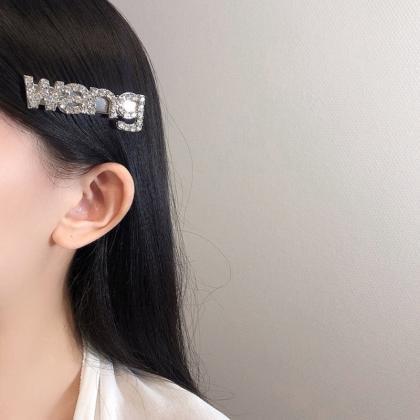 Elegant Wang Letter Shape Hairpin For Woman Cute..