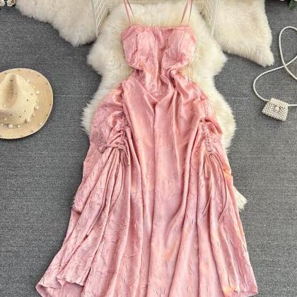 Gentle Casual Dress,pink Dress,cute Party..