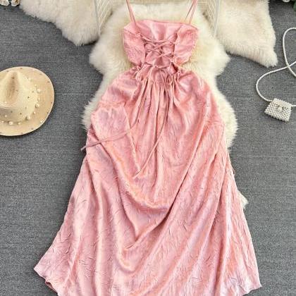 Gentle Casual Dress,pink Dress,cute Party..