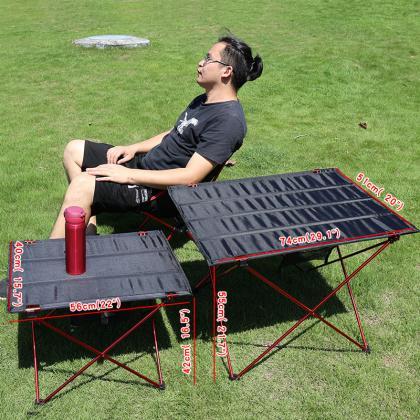 Outdoor Foldable Table Portable Camping Desk For..