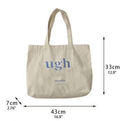 Casual Large Capacity Shoulder Bags Shopper Canvas..
