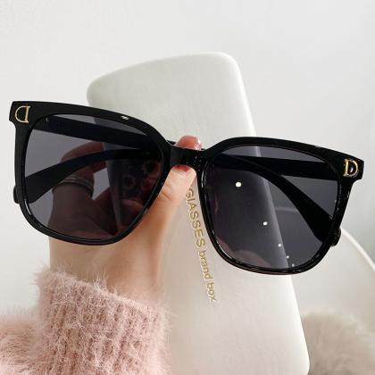 Fashion Oversized Sunglasses Woman Brand Designer..