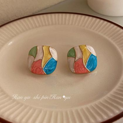 Cute Candy Color, Minimalist Bohemian Round..